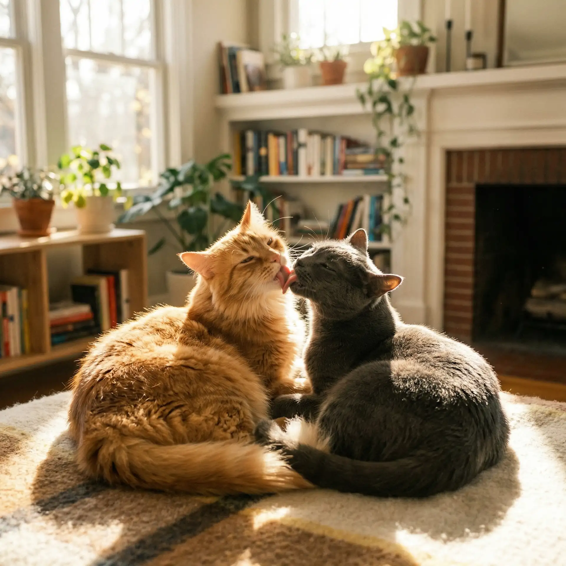 两只猫互相梳毛 - 国产 日韩 中文字幕 制服